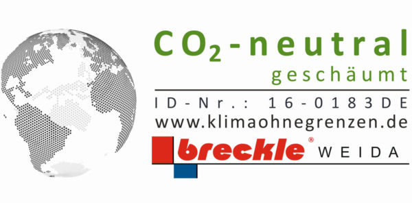 CO2-neutral geschäumt ID-Nr klimaohnegrenzen.de by Breckle-Weida CO2-neutral geschäumt ID-Nr klimaohnegrenzen.de by Breckle-Weida