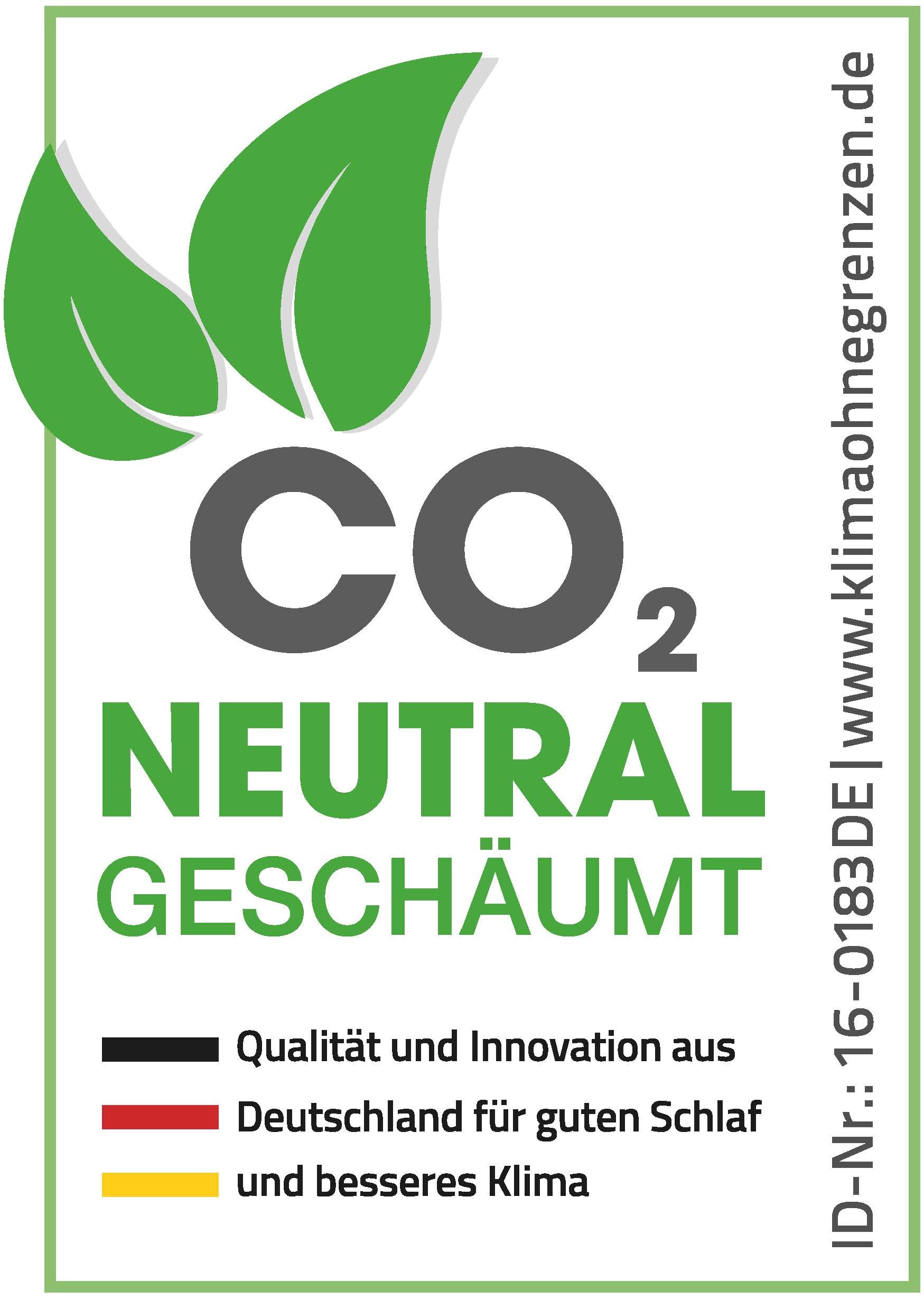 Logo CO2 neutral geschäumt