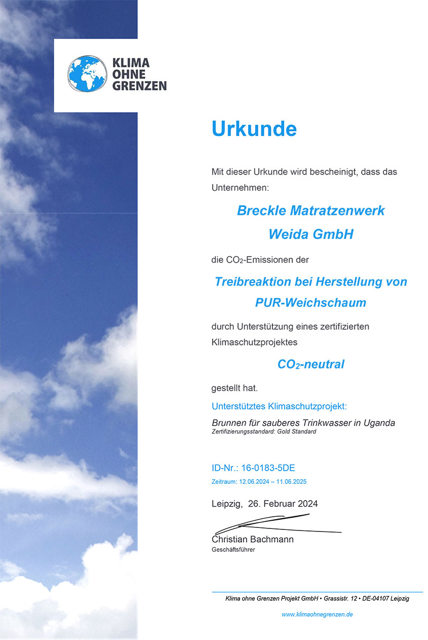 CO2 Urkunde 2024-2025